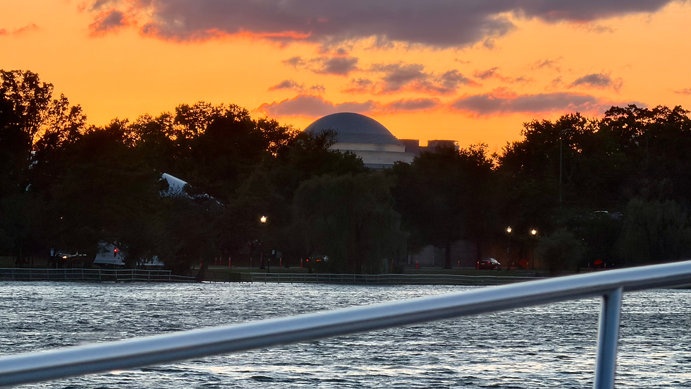 Our Sunset View of the Jefferson Memorial
