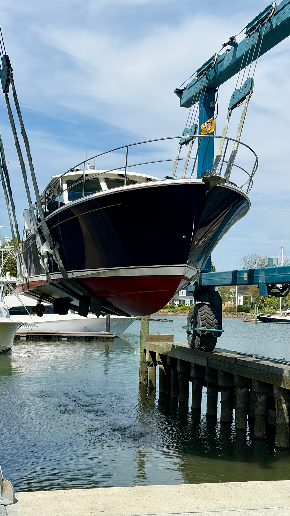 Katahdin Being Pulled for the First Time Since November