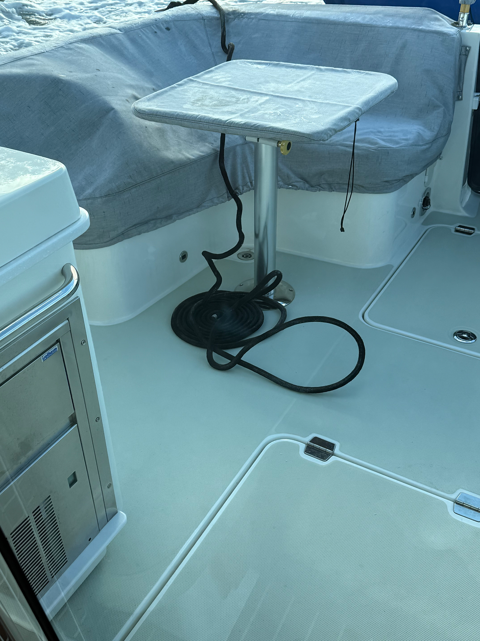 The Nice Looking Flemished Coil Had to Be Scraped Off the Dock and Didn't Thaw Until Early Afternoon!