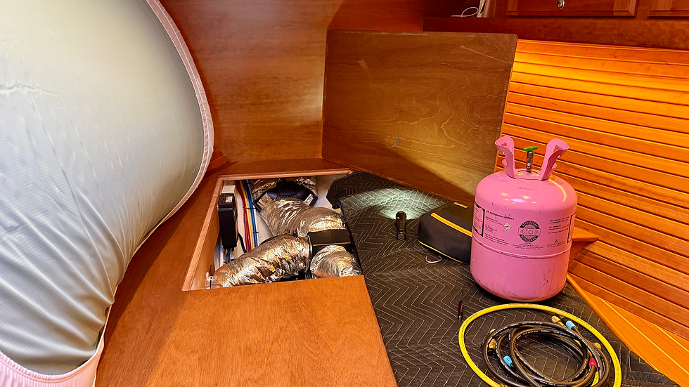 Adding Refrigerant to the Master Berth AC System