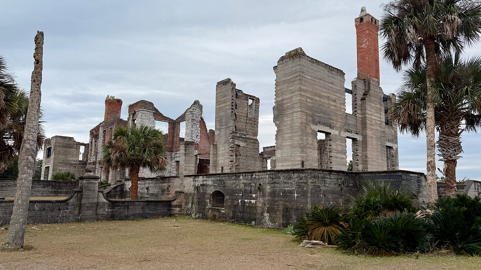 The Ruins of Dungeness, Formerly the Estate of Thomas and Lucy Carnegie