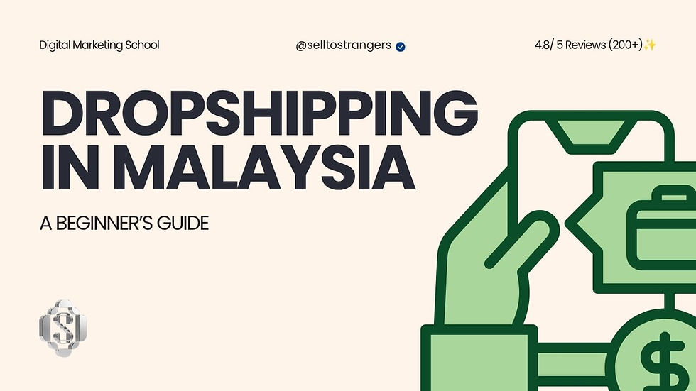 How to Start Dropshipping in Malaysia: A Beginner’s Guide