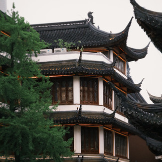 Yu Garden traditional Chinese building in Shanghai, China.