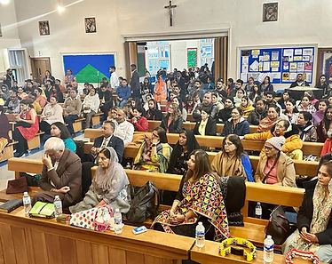 Congregation members gathered during a church service at Jesus Tower of Hope Ministries.