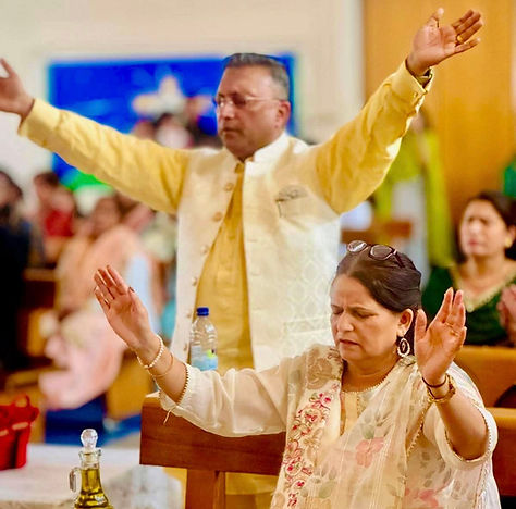 Pastor Priya preaching during a Family Sunday service at Jesus Tower of Hope Ministries.