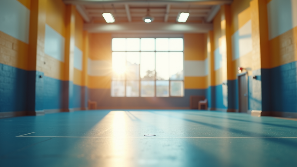Eye-level view of a bright and welcoming gym interior