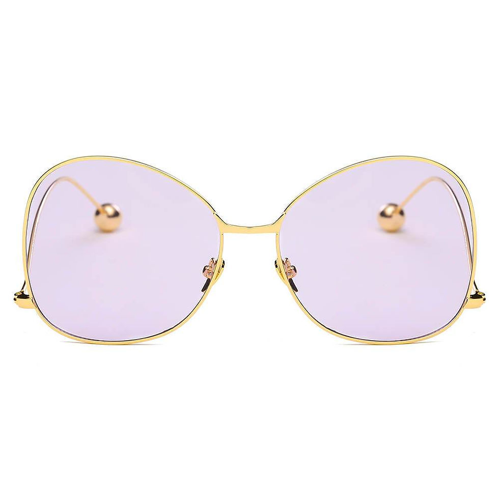 Miniatura: Eugene - Women's Trendy Oversized Pantone Lens Sunglasses