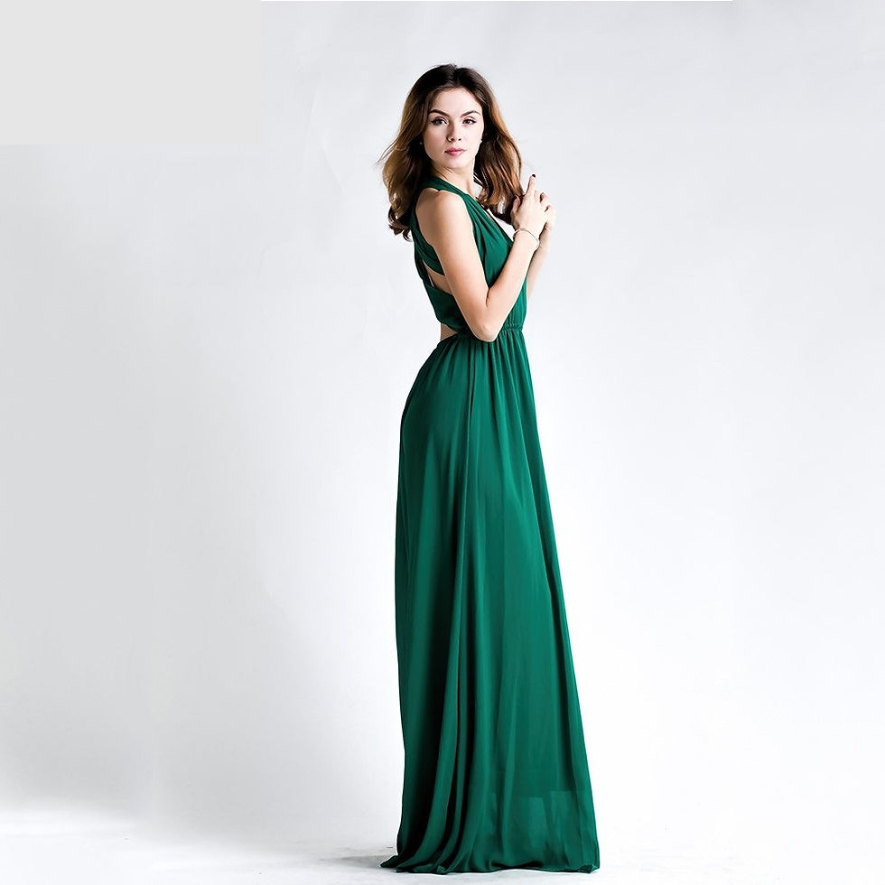 Thumbnail: Plunge Green Gown