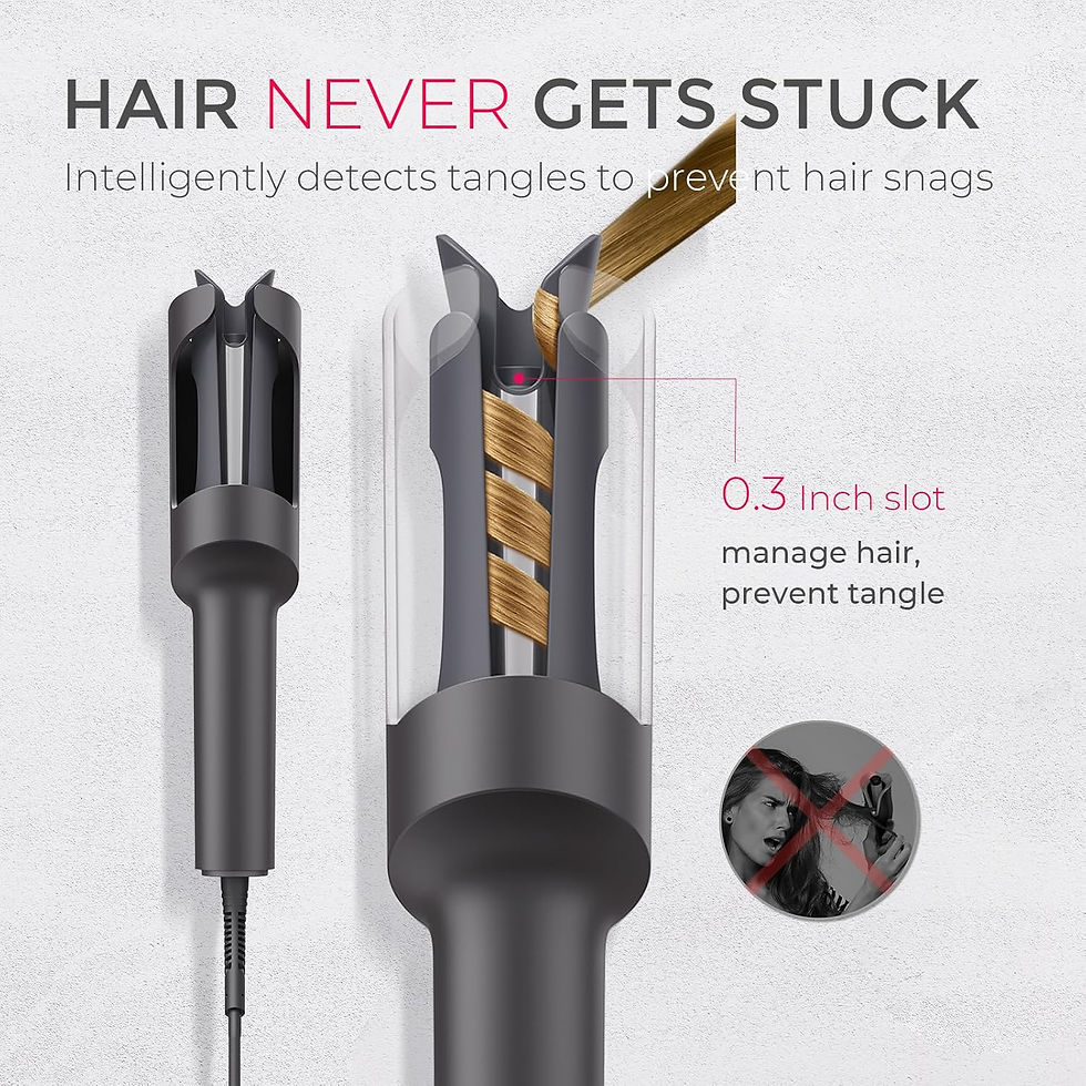Thumbnail: TYMO Automatic Rotating Curling Iron - TYMO CURLPRO Beach Waves Curling Wand, P