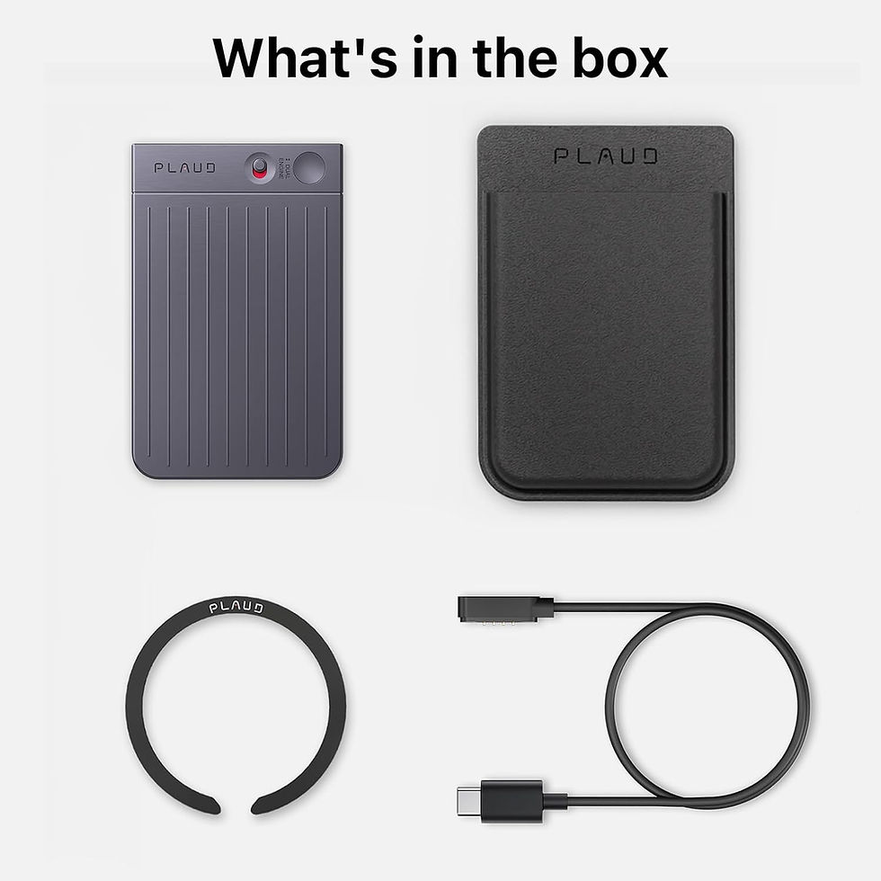 Thumbnail: AI Voice Recorder, Note Voice Recorder w/Case, App Control, Transcribe & Summar