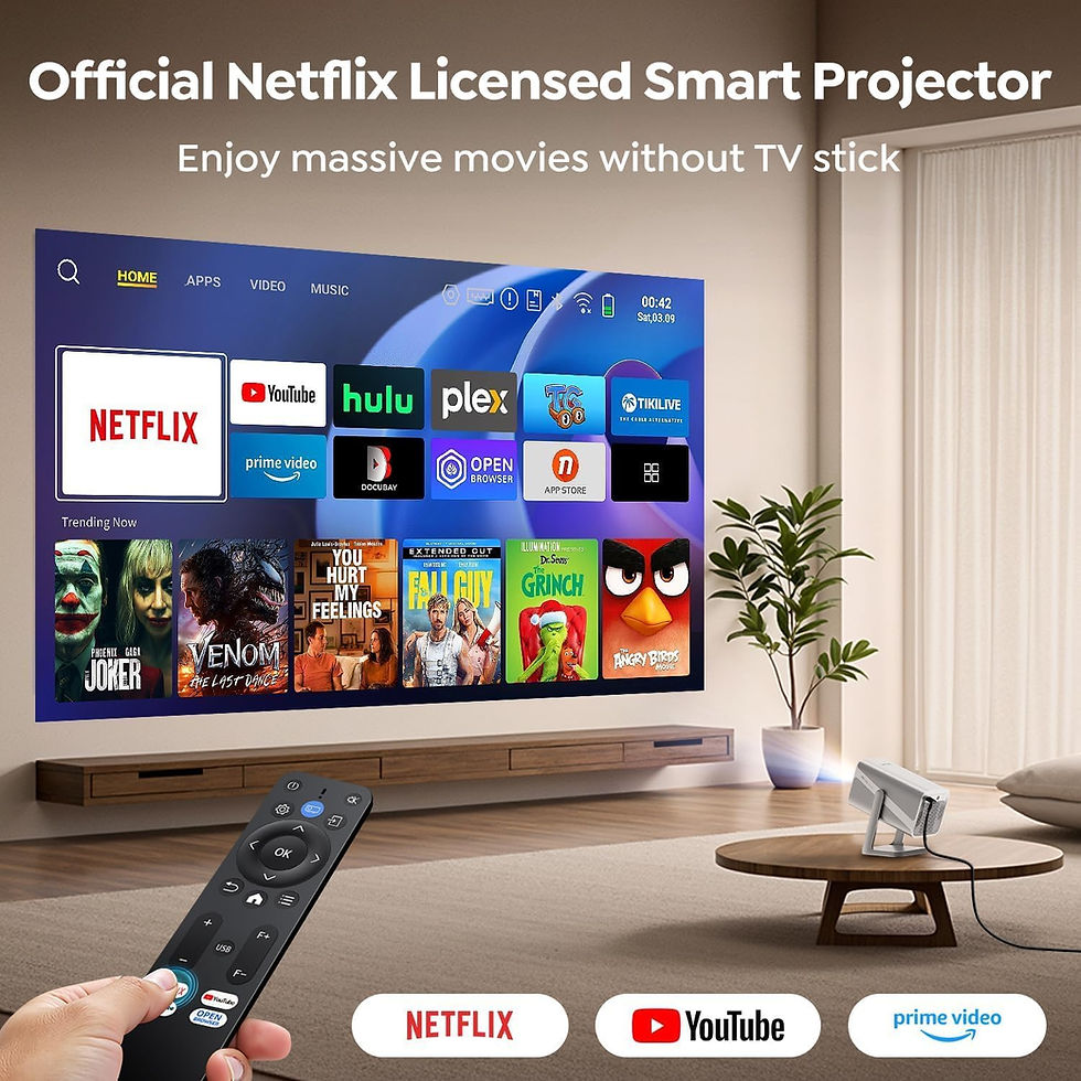 Miniatura: [Netflix-Licensed/Auto Focus/360°Adjustable Stand]Smart-Projector-4K with WiFi