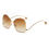 Thumbnail: Eugene - Women's Trendy Oversized Pantone Lens Sunglasses