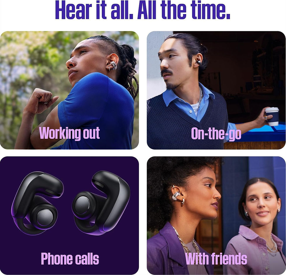 Thumbnail: Bose Ultra Open Bluetooth Earbuds, True Wireless Earbuds with OpenAudio for Awa
