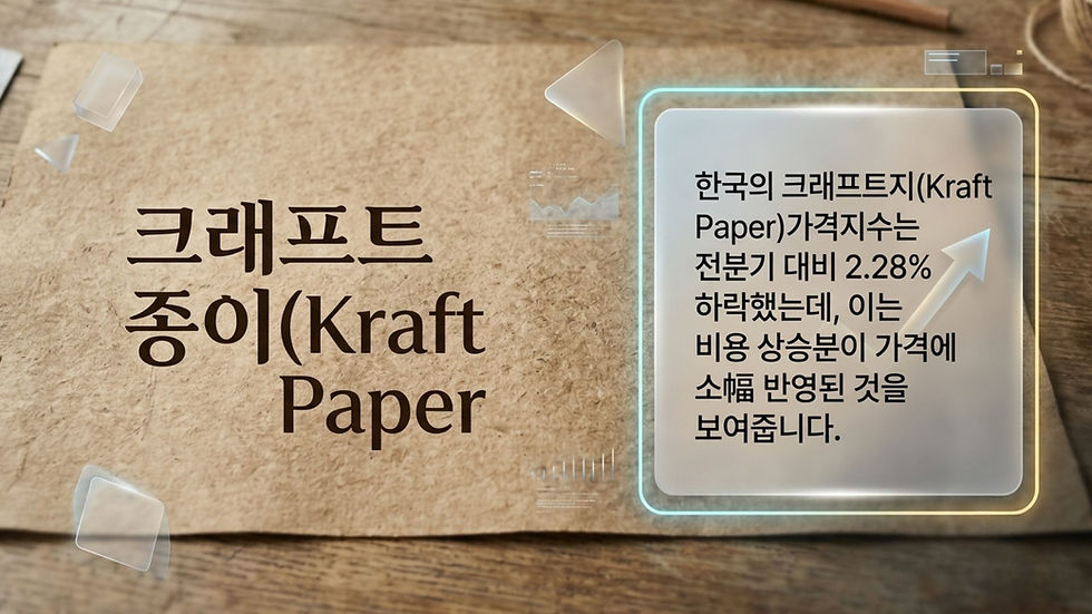크래프트 종이(Kraft Paper)가격 동향: 전략적 통찰, 공급망 및 수요 예측
