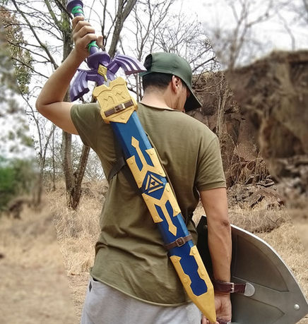 hero set zelda - Espada, escudo e bainha.