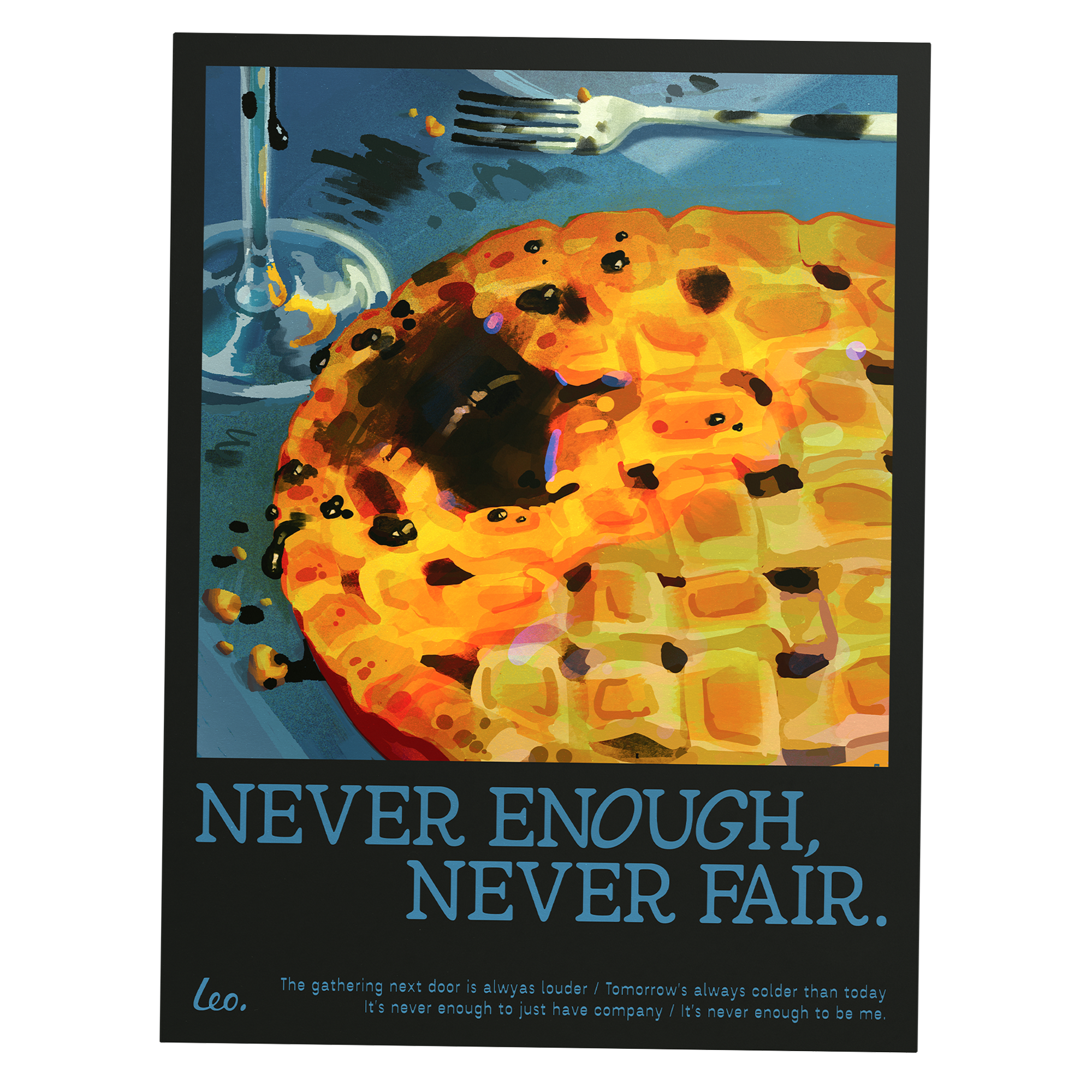 "never enough, never fair" poster