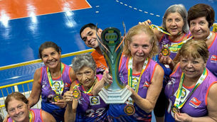 Voleibol da Melhor Idade de Amparo garante vaga emcompetição sulamericana