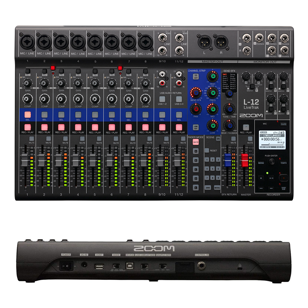 Table mixage - ZOOM LiveTrak L-12