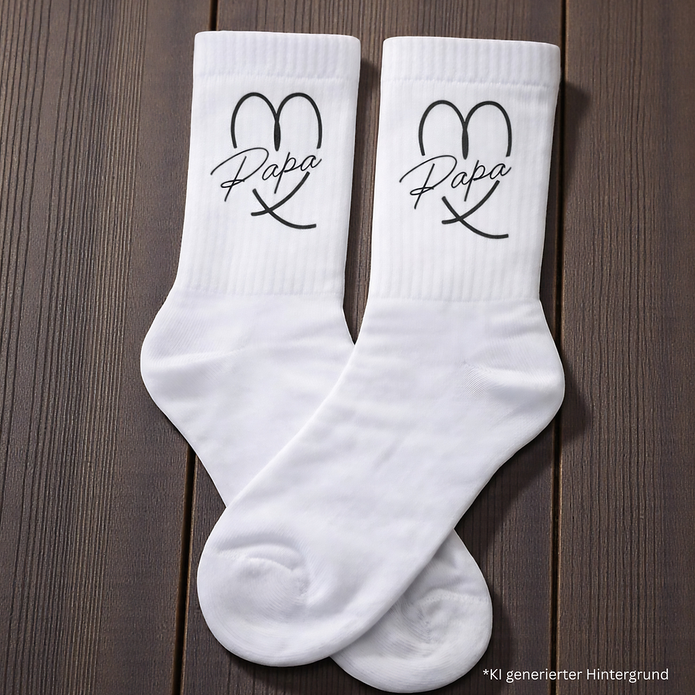 Socken Papa mit Herz