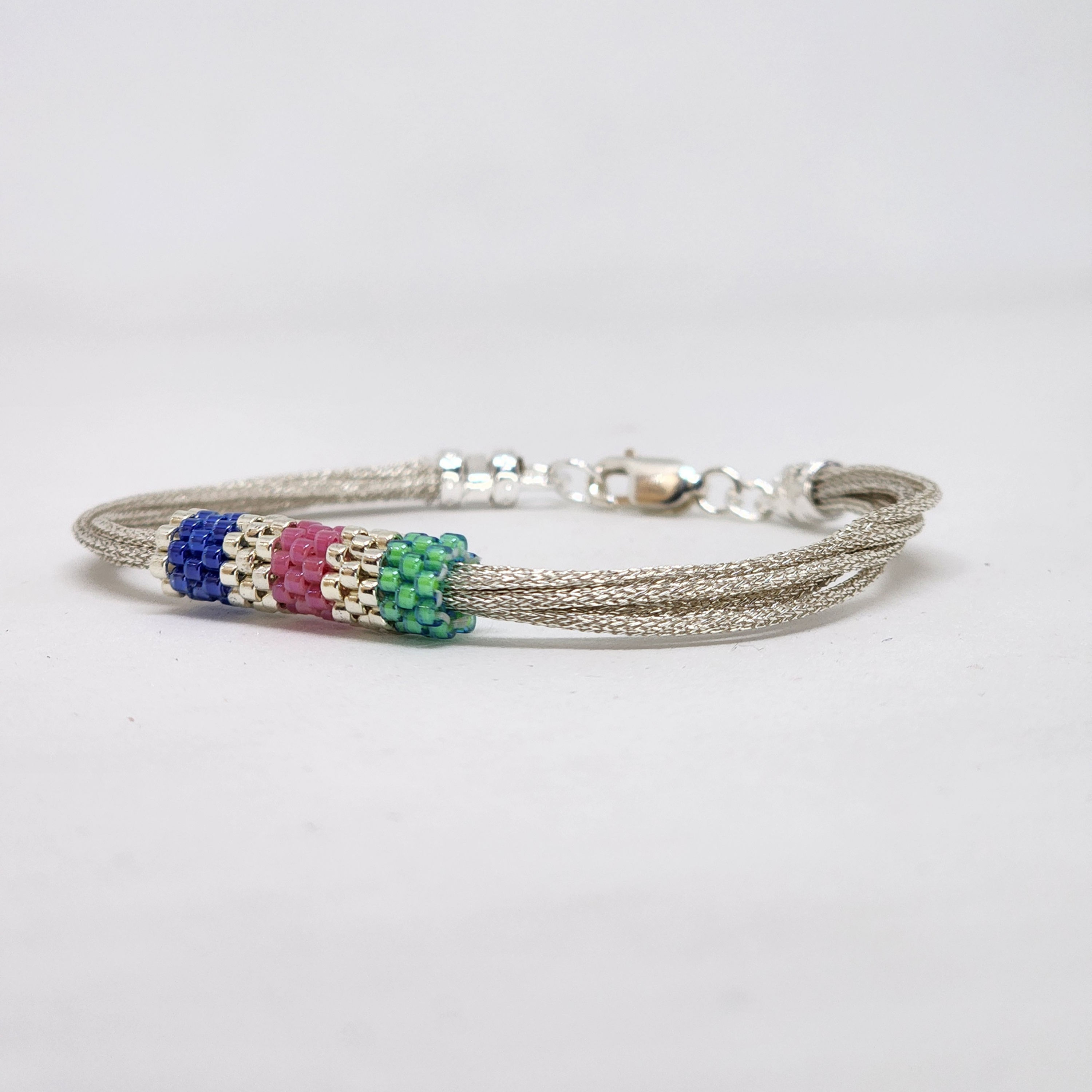 Clase Online Pulsera Rolo Plateada