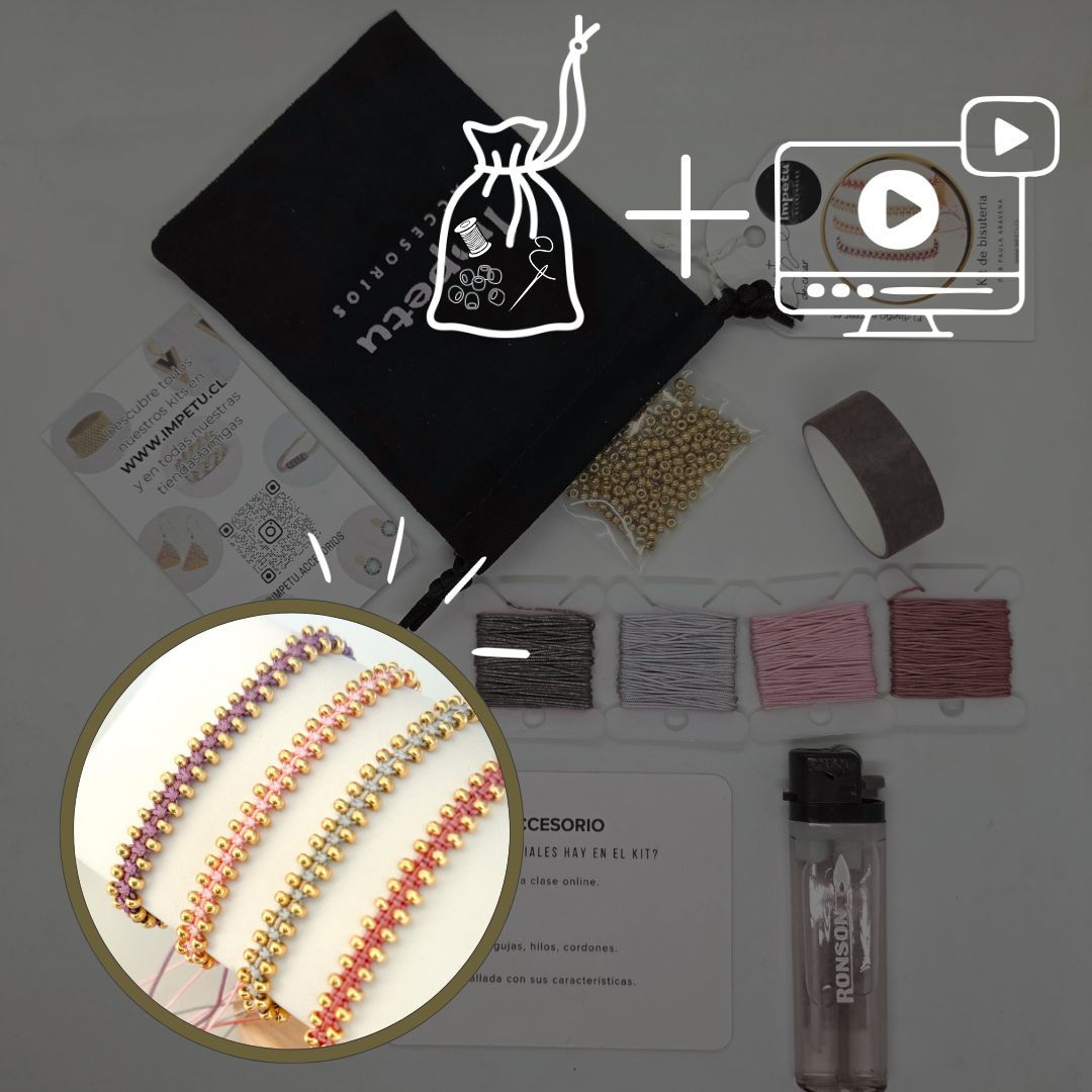 Kit Pulseras Macramé (PomPom)