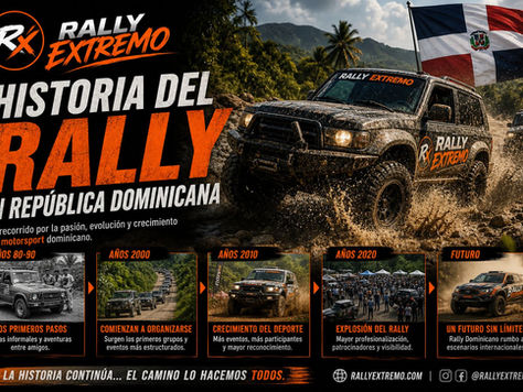 Historia del rally en República Dominicana con vehículos 4x4 en ruta offroad y Rally Extremo