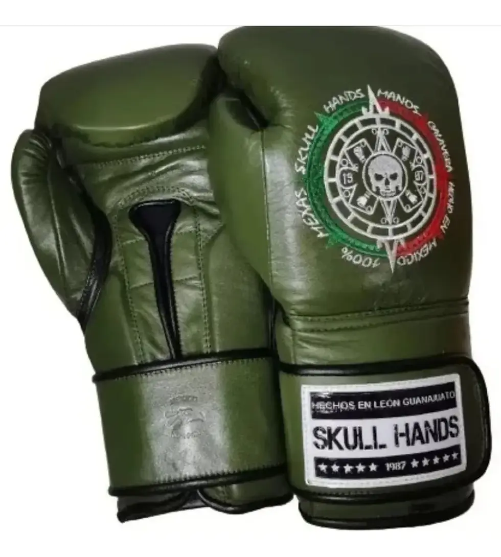 Miniatura: Guantes Skull Hands de Piel - Velcro - Bordados
