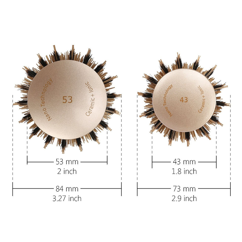 Miniatura: Cepillo desenredante SUPRENT Nano Ceramica Termica, redondo con cerdas de jabali