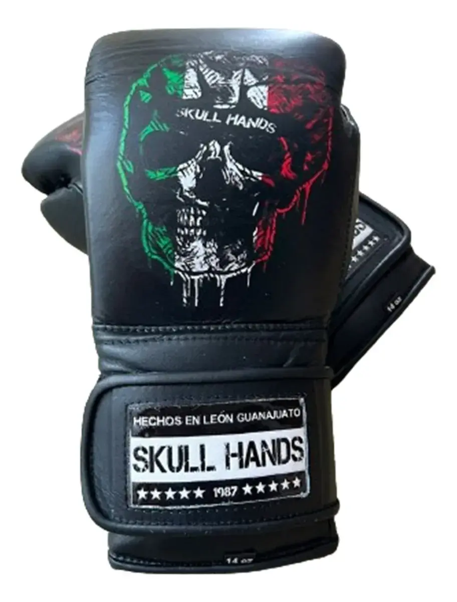 Miniatura: Guantes de Box Skull Hands Piel-Velcro-Impreso