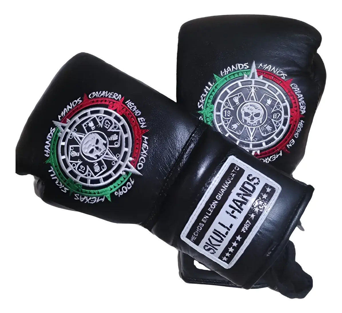 Guantes Skull Hands Piel - Agujetas - Bordado