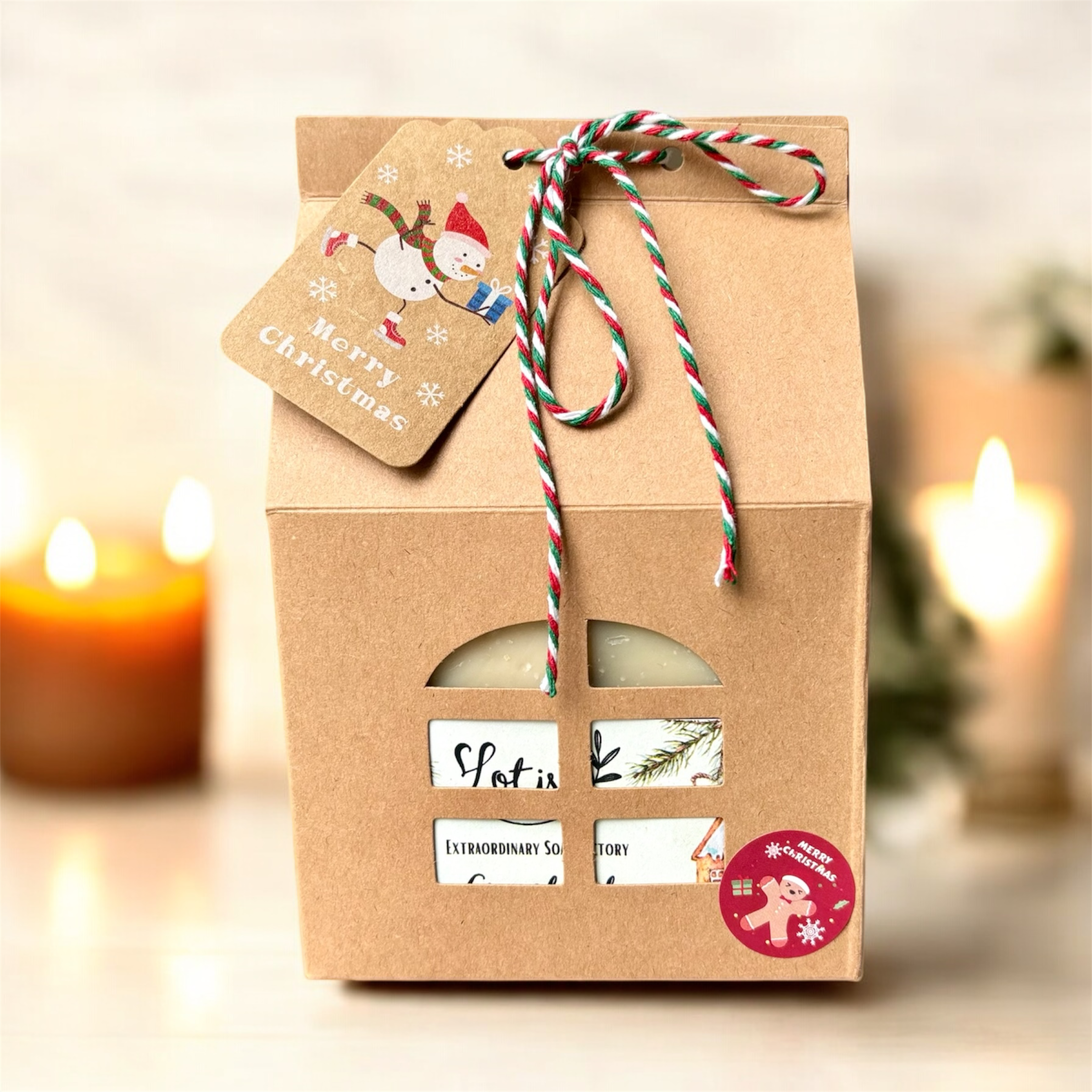 3 Christmas Soaps in the box