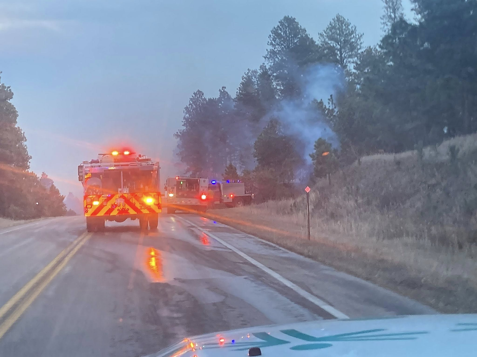 Greyhound Fire near Keystone