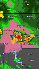 +70mph Winds, Little Hail from Monday's Storms