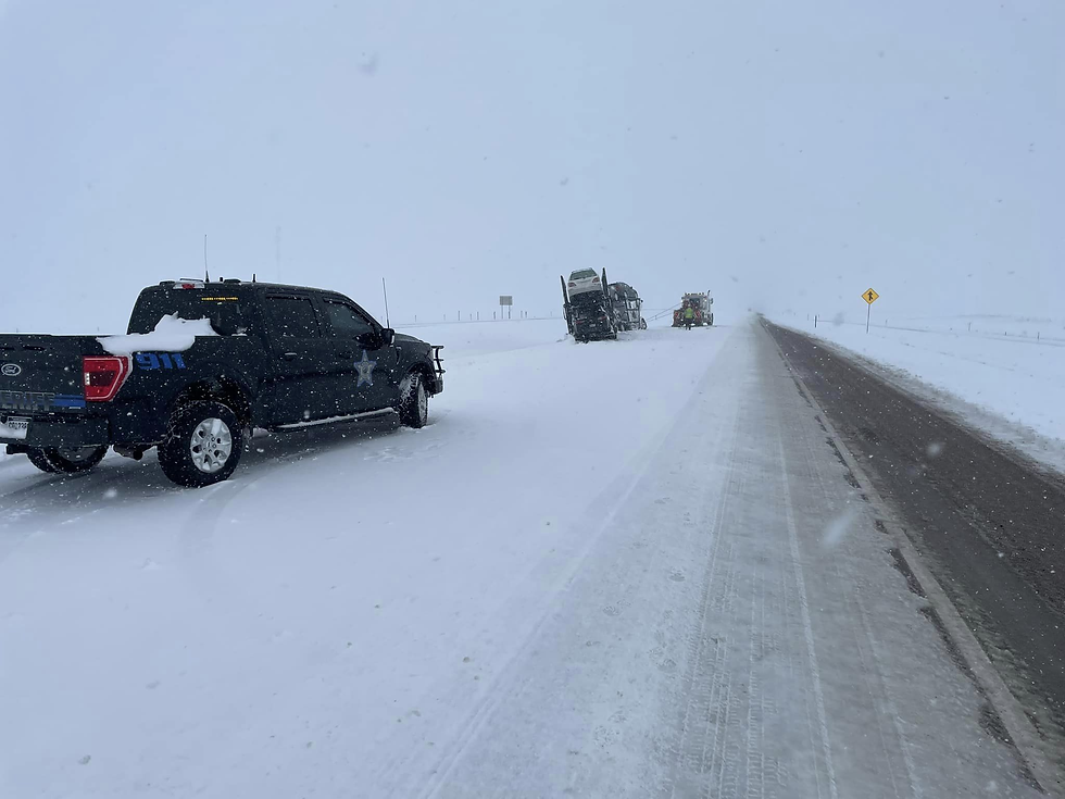 Winter Weather on Interstate 90 in South Dakota