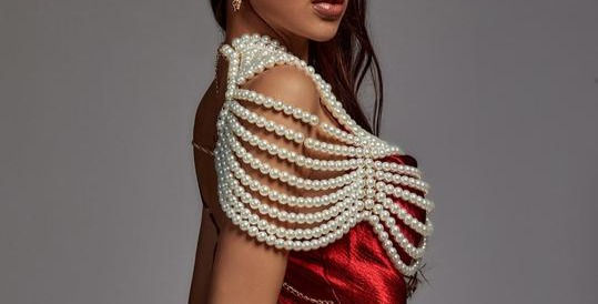 Miniature : Body Crossover Collier Perle Châle