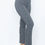 Thumbnail: Women Petite Grey Elastic Waist Plaid Pants