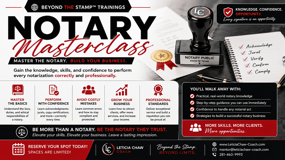 NOTARY MASTERCLASS