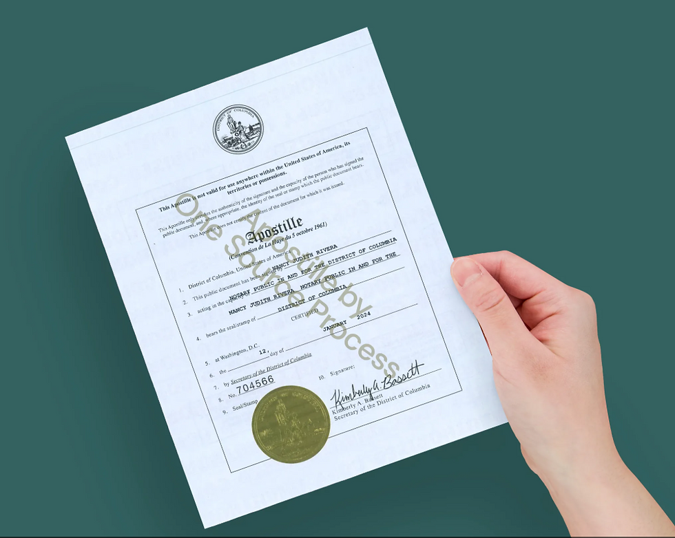 IN PERSON APOSTILLE & TRANSLATIONS