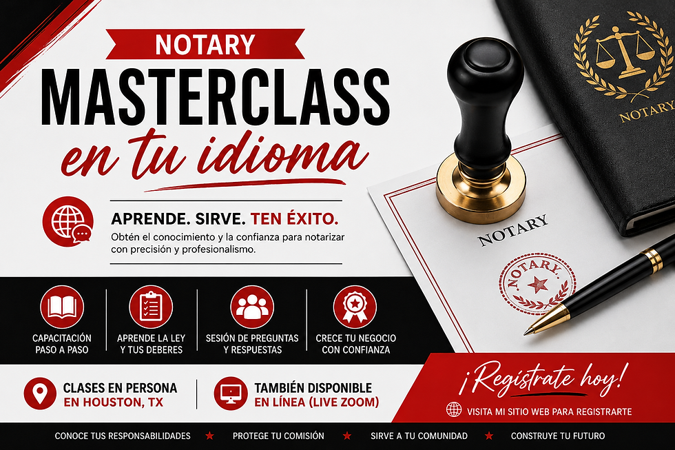 EN TU IDIOMA-NOTARY MASTERCLASS-$350 boleto