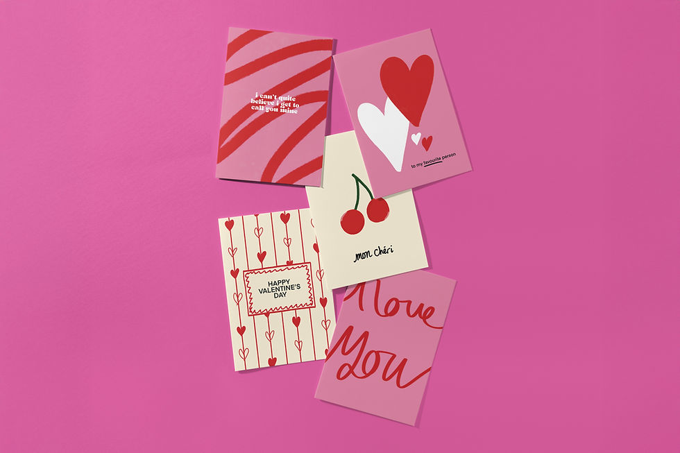 Thumbnail: String of Hearts Valentine's Card