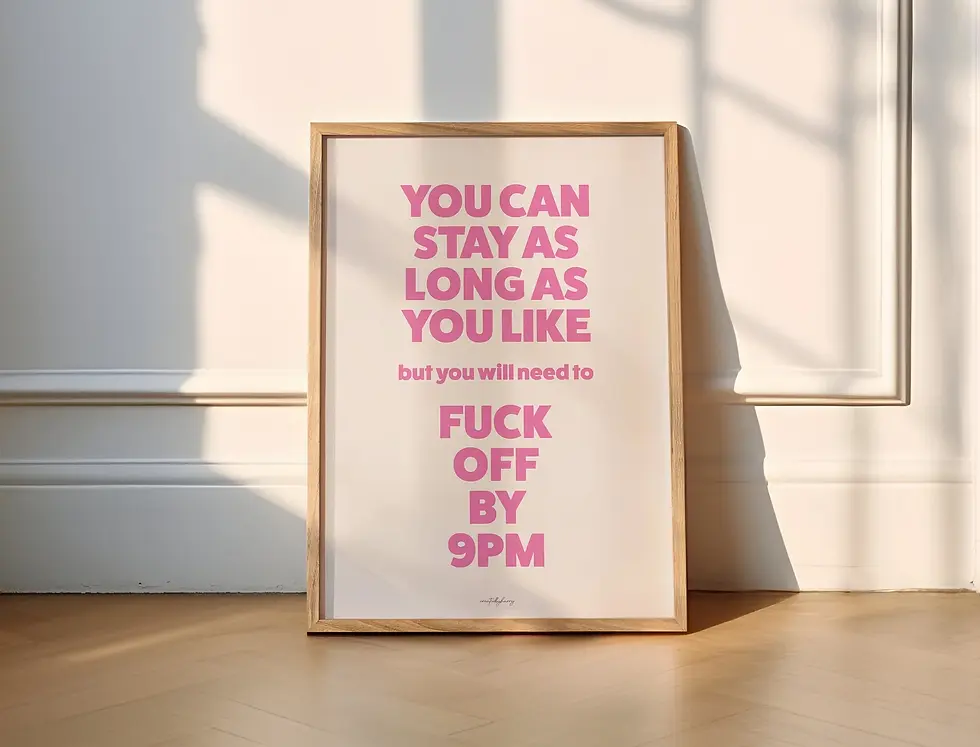 Thumbnail: Fuck Off by 9PM Wall Art Print