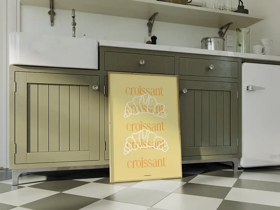 Thumbnail: Croissant Wall Art Print