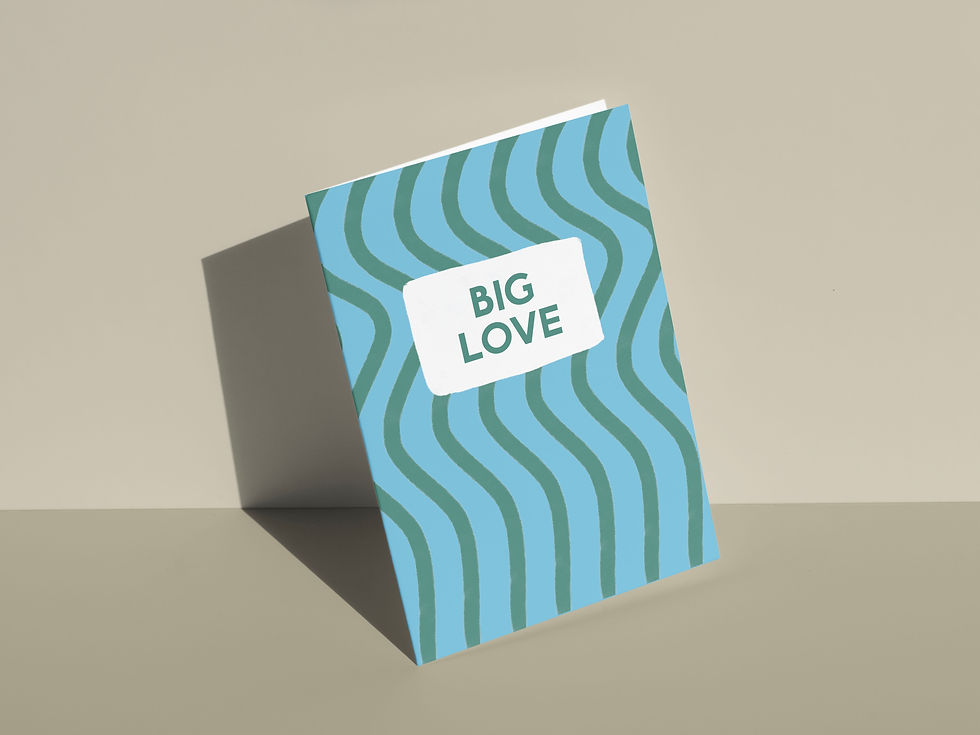 Thumbnail: Big Love Card - Blue/Green