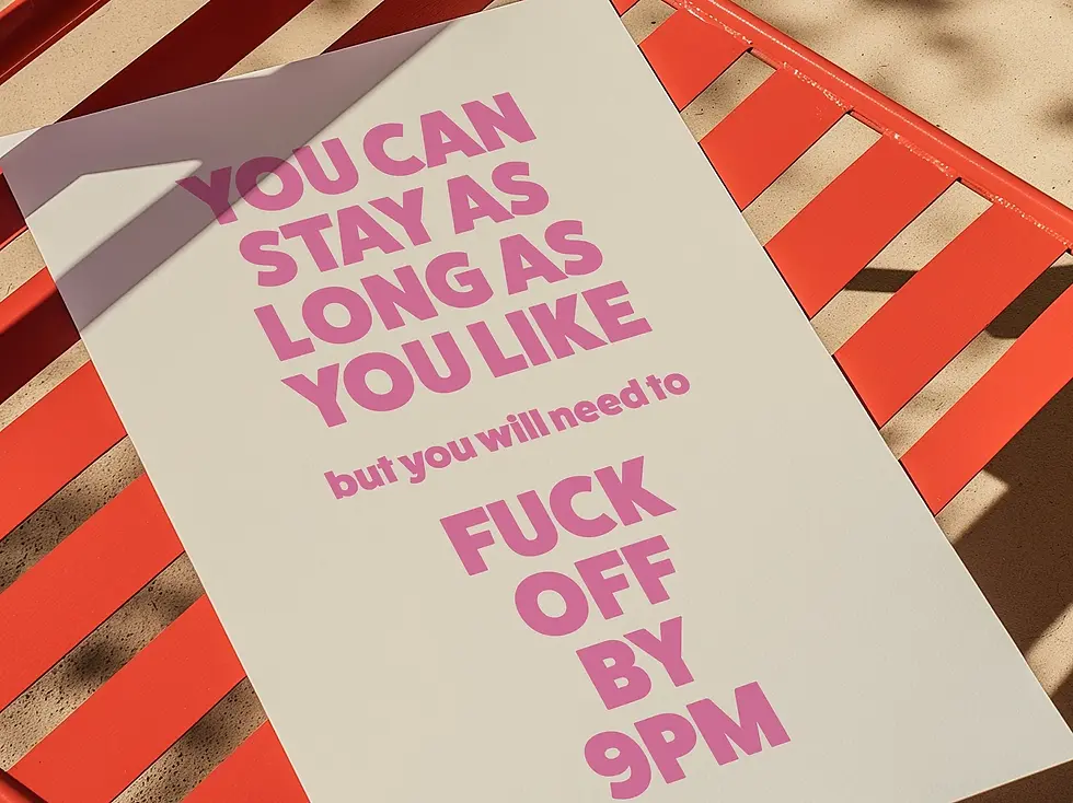 Thumbnail: Fuck Off by 9PM Wall Art Print