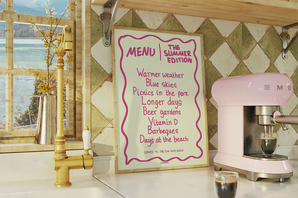 Thumbnail: The Summer Menu Print