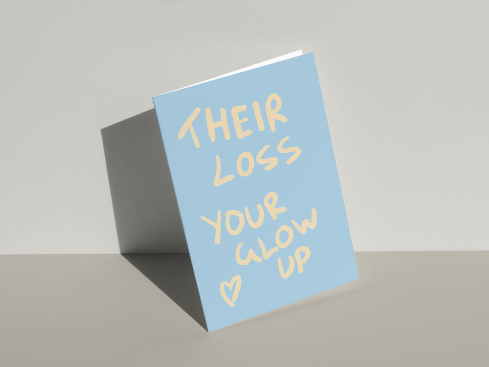 Thumbnail: Their Loss, Your Glow Up Card - Blue