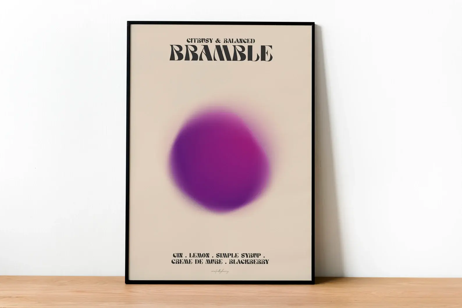 Bramble Cocktail Print