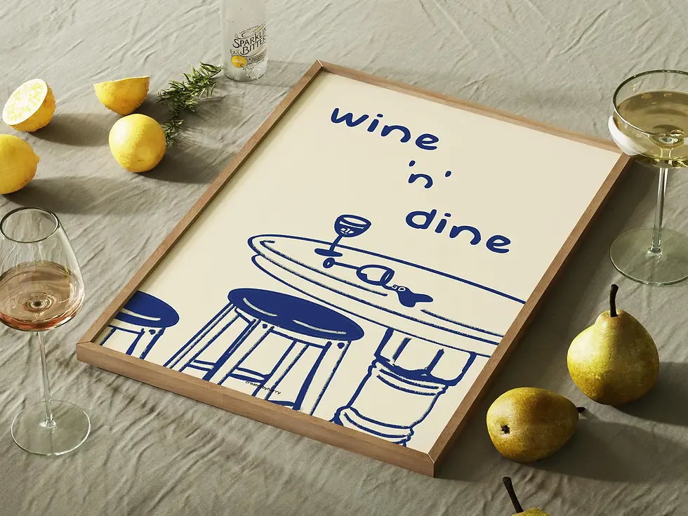 Thumbnail: Wine and Dine Wall Art Print