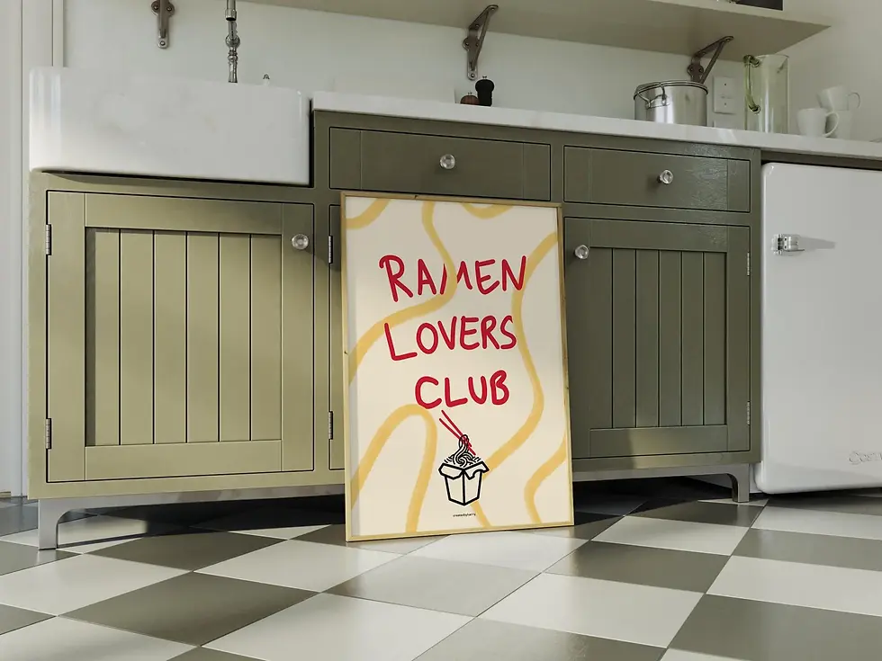 Thumbnail: Ramen Lovers Club Wall Art Print