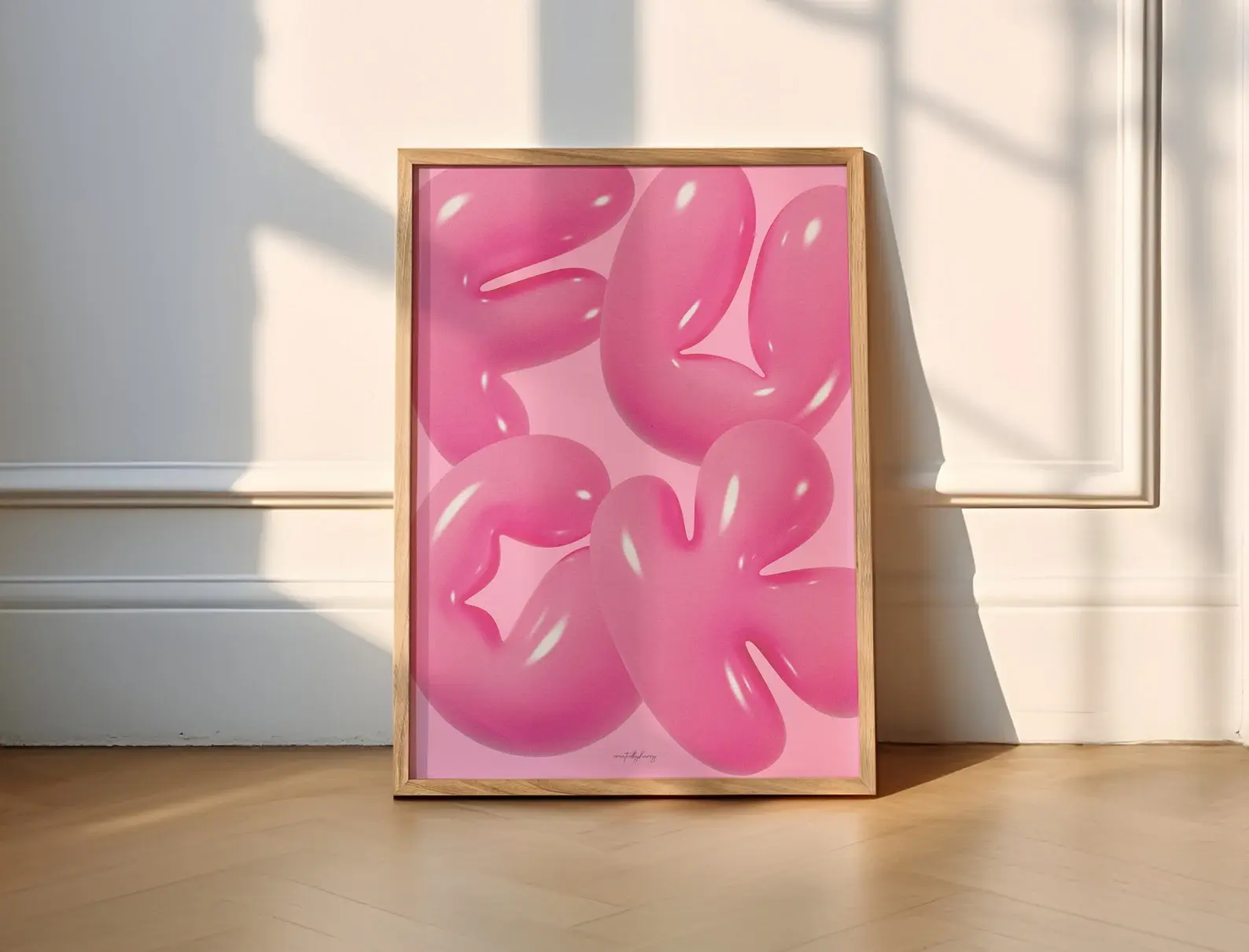 FUCK 3D Balloon Wall Art Print